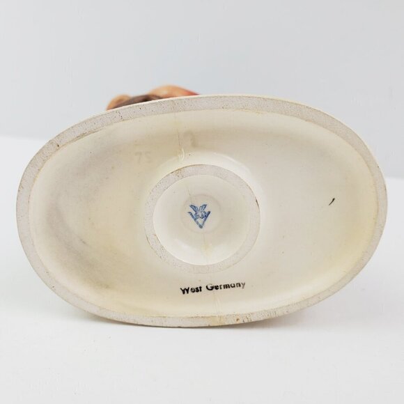 MJ Hummel Vintage West Germany Figurine Fiddler Boy Pet Dog Terrier 5+" - Picture 8 of 12